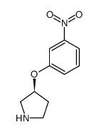 S-3-(3-NITROPHENOXY)PYRROLIDINE结构式