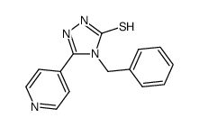 4-苄基-5-吡啶-4H-[1,2,4]噻唑-3-硫醇结构式