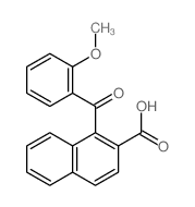 1-(2-methoxybenzoyl)naphthalene-2-carboxylic acid结构式