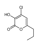 4-chloro-3-hydroxy-6-propylpyran-2-one Structure