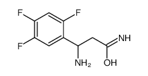 3-氨基-3-(2,4,5-三氟苯基)-丙酸酰胺结构式