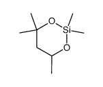 2,2,4,4,6-Pentamethyl-1,3-dioxa-2-silacyclohexane结构式