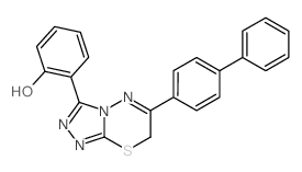 6-[3-(4-phenylphenyl)-5-thia-1,2,7,8-tetrazabicyclo[4.3.0]nona-2,6-dien-9-ylidene]cyclohexa-2,4-dien-1-one picture