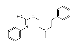 2-[methyl(2-phenylethyl)amino]ethyl N-phenylcarbamate结构式