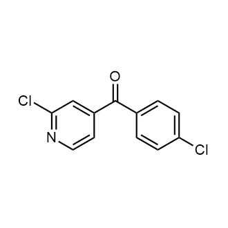 (4-氯苯基)(2-氯吡啶-4-基)甲酮结构式