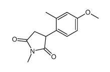 3-(4-methoxy-2-methylphenyl)-1-methylpyrrolidine-2,5-dione Structure