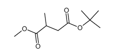 2-(RS)-methyl-1,4-butanedioic acid 4-(1,1-dimethylethyl) 1-methyl ester Structure