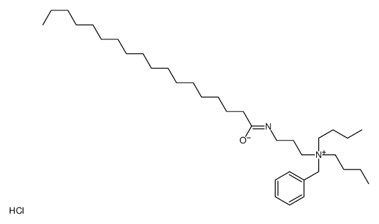 苄基二丁基[3-[(十八烷酰基)氨基]丙基]氯化铵结构式