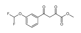 Benzenebutanoic acid, 3-(difluoromethoxy)-α,γ-dioxo-, methyl ester结构式