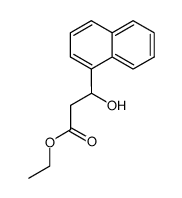 ethyl 3-hydroxy-3-naphthalen-1-ylpropanoate结构式