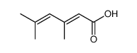 3,5-dimethyl-2,4-hexadienoic acid结构式