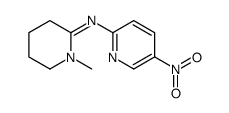 1-methyl-N-(5-nitropyridin-2-yl)piperidin-2-imine Structure