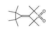 2,2,4,4-tetramethyl-3-(2,2,3,3-tetramethylcyclopropylidene)thietane 1,1-dioxide Structure