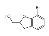(7-溴-2,3-二氢苯并呋喃-2-基)甲醇结构式