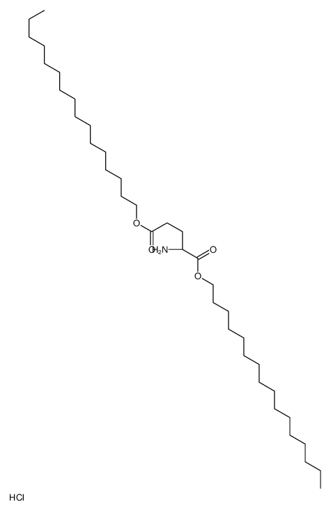 dihexadecyl (2S)-2-aminopentanedioate,hydrochloride Structure