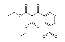 (2-methyl-5-nitro-benzoyl)-malonic acid diethyl ester结构式