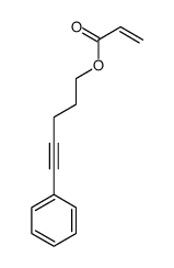 5-phenylpent-4-ynyl prop-2-enoate结构式