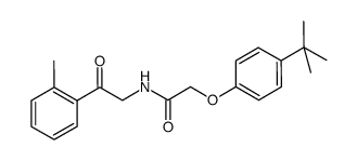 2-(4-tert-butylphenoxy)-N-[2-(2-methylphenyl)-2-oxoethyl]acetamide Structure