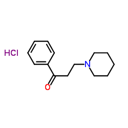 1-苯基-3-(哌啶-1-基)丙-1-酮盐酸盐结构式