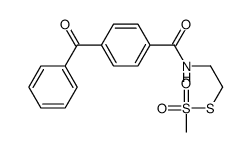 BENZOPHENONE-4-CARBOXAMIDOETHYL METHANETHIOSULFONATE Structure