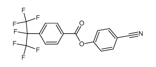 4-Cyanophenyl 4-(perfluoroisopropyl)benzoate Structure