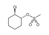 Cyclohexanol, 2-chloro-, methanesulfonate, trans结构式