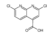 2,7-dichloro-[1,8]naphthyridine-4-carboxylic acid结构式