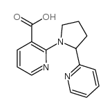 2-[2-(吡啶-2-基)吡咯烷-1-A基]烟酸结构式