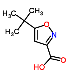 5-叔丁基异噁唑-3-甲酸结构式