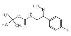 [2-(4-fluoro-phenyl)-2-hydroxyimino-ethyl]-carbamic acid tert-butyl ester Structure