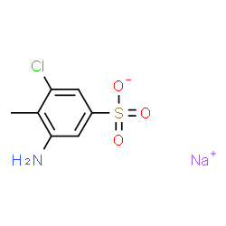 Sodium 3-amino-5-chloro-4-methylbenzenesulfonate Structure