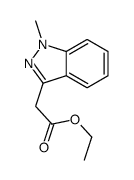 ethyl 2-(1-methylindazol-3-yl)acetate结构式