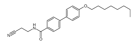 N-(2-cyanoethyl)-4-(4-octoxyphenyl)benzamide结构式