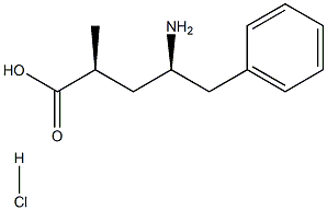 (2S, 4R)-4-氨基-2-甲基-5-苯基戊酸结构式