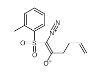 1-diazonio-1-(2-methylphenyl)sulfonylhexa-1,5-dien-2-olate结构式