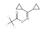 (dicyclopropylmethylideneamino) 2,2,2-trichloroacetate结构式