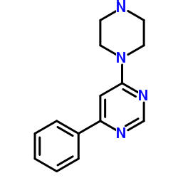 4-Phenyl-6-(1-piperazinyl)pyrimidine Structure