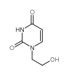 1-(2-羟乙基)嘧啶-2,4(1H,3H)-酮结构式