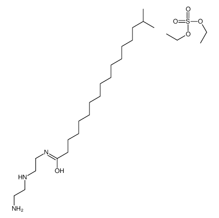 diethyl sulphate, compound with N-[2-[(2-aminoethyl)amino]ethyl]isooctadecanamide Structure
