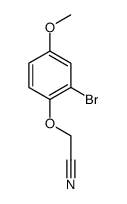 2-(2-溴-4-甲氧基苯氧基)乙腈结构式