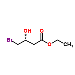 Ethyl (3R)-4-bromo-3-hydroxybutanoate Structure
