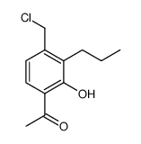 Ethanone, 1-[4-(chloromethyl)-2-hydroxy-3-propylphenyl]-结构式