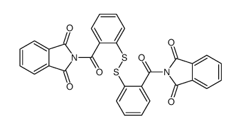 2-[2-[[2-(1,3-dioxoisoindole-2-carbonyl)phenyl]disulfanyl]benzoyl]isoindole-1,3-dione Structure