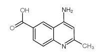 4-氨基-2-甲基喹啉-6-羧酸结构式