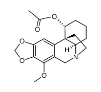 1α-acetoxy-7-methoxy-crinane Structure