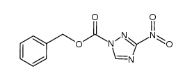 benzyl 3-nitro-1H-1,2,4-triazole-1-carboxylate结构式