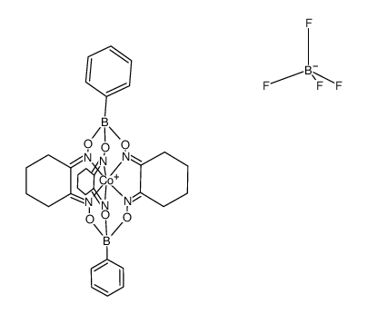{Co(cyclohexanedione dioxime)3(BPh)2}BF4结构式