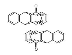 1,1'-bi(9,10-dihydro-9,10-[1'',2'']benzeno-2,3-diazaanthracenyl)-4,4'(3H,3'H)-dione结构式