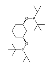 cis-1,3-bis-(di-tert-butylphosphinnito)cyclohexane结构式