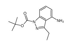 tert-butyl 4-amino-3-ethyl-1H-indazole-1-carboxylate Structure